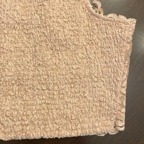 Blushing Lace Smocked Top by Express - Picture 12 of 16